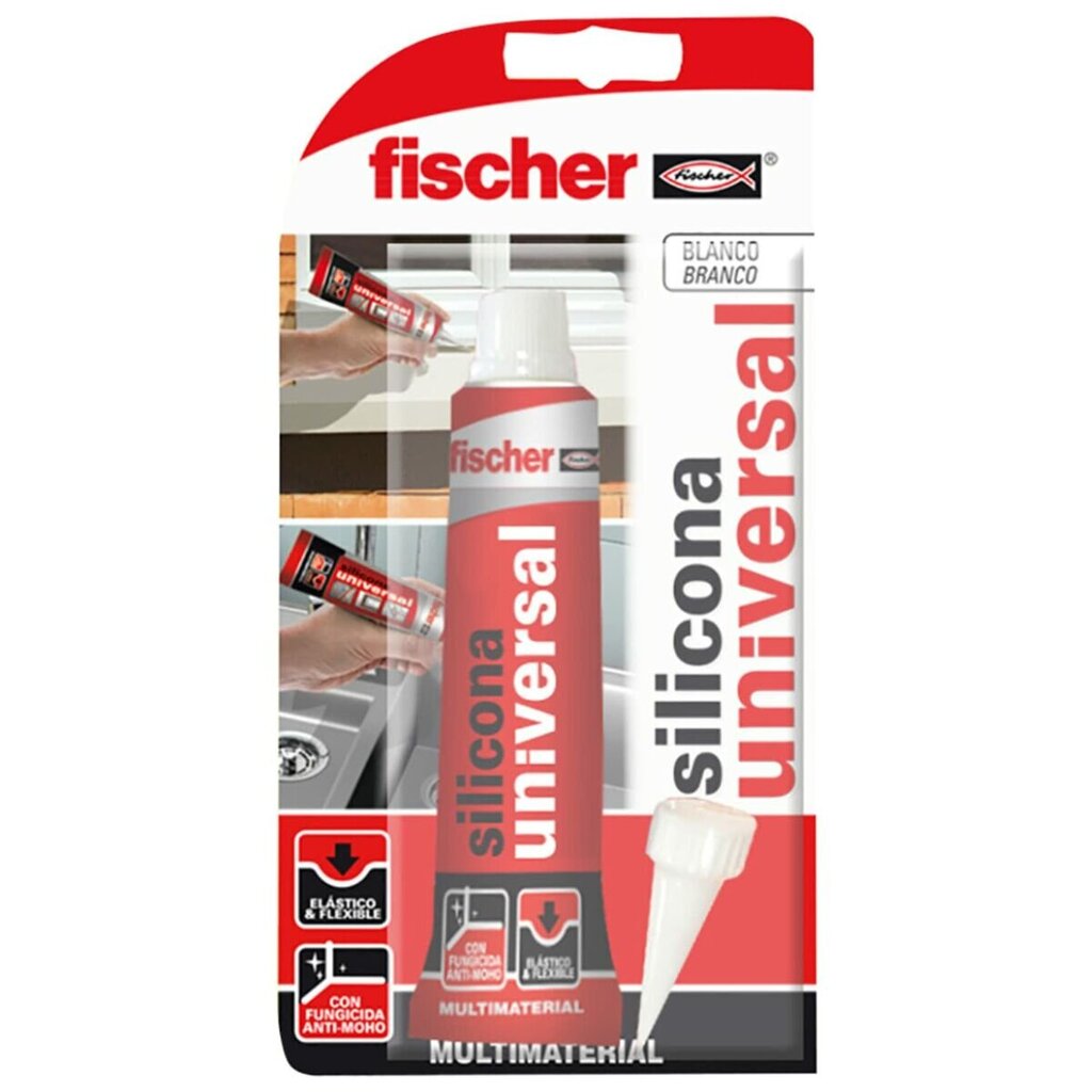 Silikonas Fischer 98718, 50 ml, universalus цена и информация | Sandarinimo medžiagos | pigu.lt