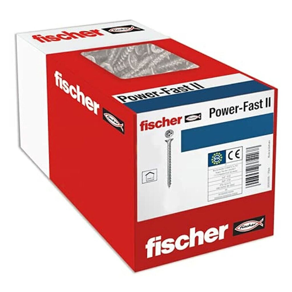 Varžtų dėžutė Fischer, 200 vnt. kaina ir informacija | Mechaniniai įrankiai | pigu.lt