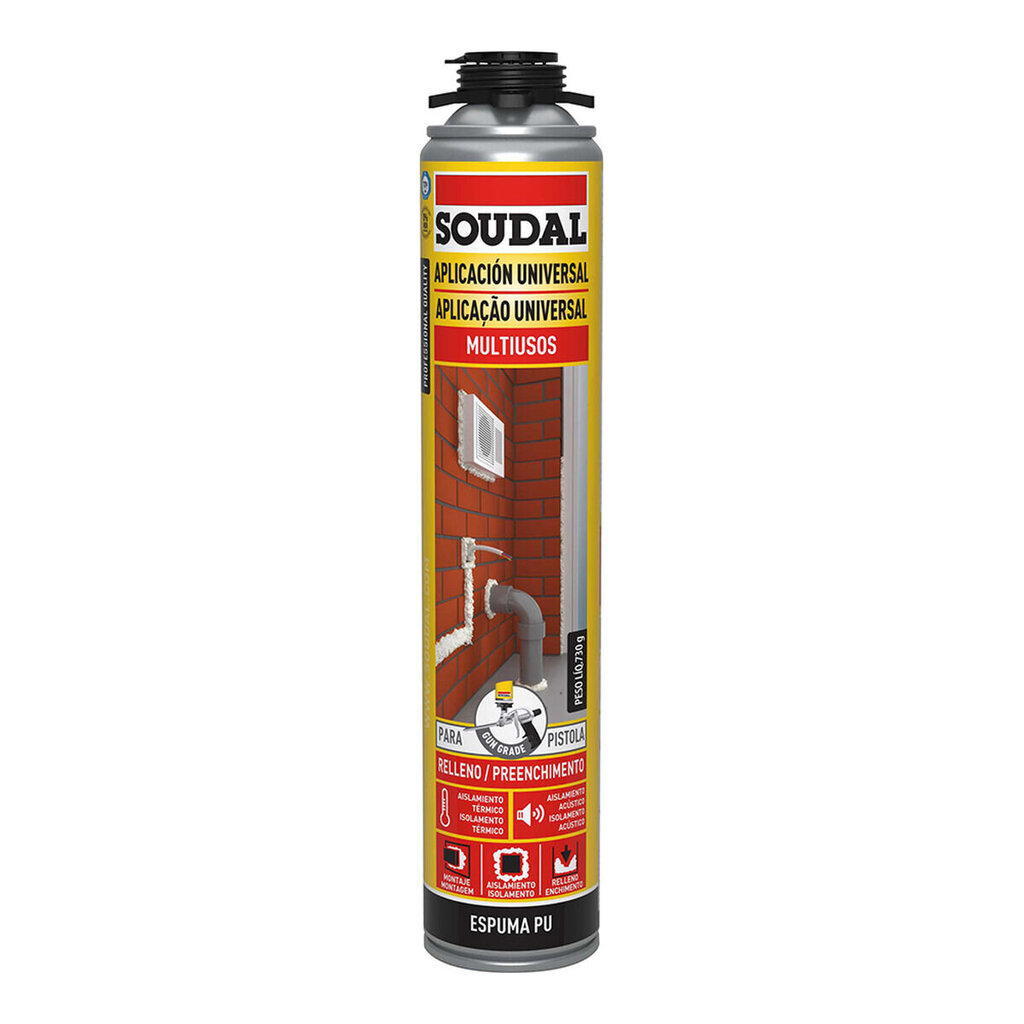 Porolonas Soudal Classic 115798, 750 ml цена и информация | Sandarinimo medžiagos | pigu.lt