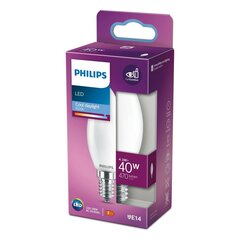 Светодиодная лампочка Philips E14 470 lm 4,3 W (3,5 x 9,7 cm) (6500 K) цена и информация | Электрические лампы | pigu.lt