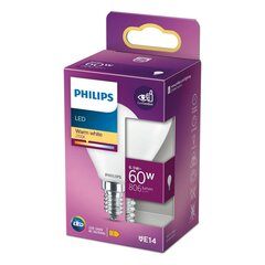 Светодиодная лампочка Philips E14 470 lm (4,5 x 8,2 cm) (2700 K) цена и информация | Электрические лампы | pigu.lt