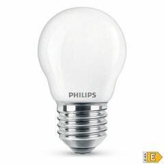 Светодиодная лампочка Philips сферический 4,5 x 7,8 cm E27 E 6,5 W 806 lm (4000 K) цена и информация | Электрические лампы | pigu.lt