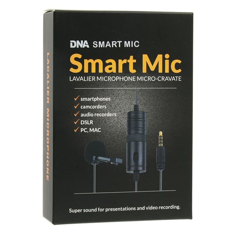 DNA Smart Black цена и информация | Mikrofonai | pigu.lt