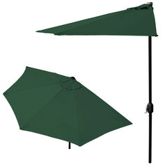 Sodo skėtis pusiau sieninis skėtis terasai 2,7 m žalias kaina ir informacija | Skėčiai, markizės, stovai | pigu.lt