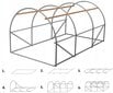 Šiltnamis 3x2 m цена и информация | Šiltnamiai | pigu.lt