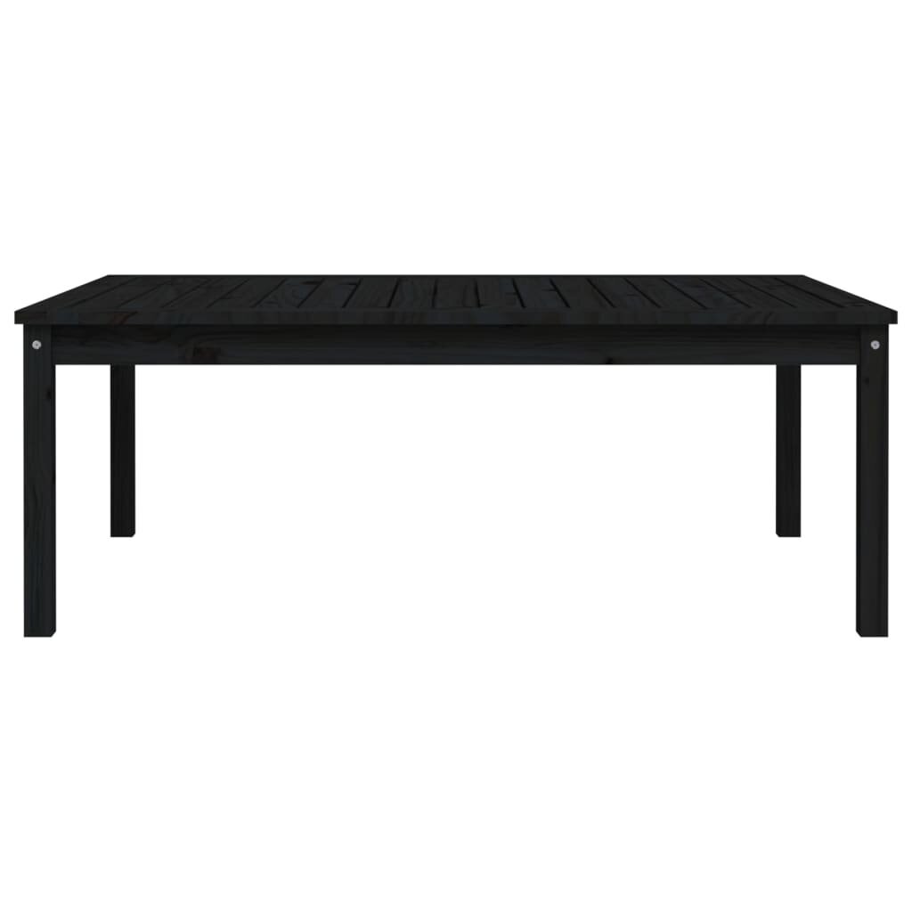 Sodo stalas vidaXL, juodas цена и информация | Lauko stalai, staliukai | pigu.lt