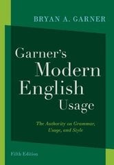 Garner's Modern English Usage 5th Revised edition цена и информация | Пособия по изучению иностранных языков | pigu.lt