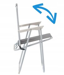 Sulankstoma sodo kėdė LEZ9931, 53x59x76 cm, pilka kaina ir informacija | Lauko kėdės, foteliai, pufai | pigu.lt