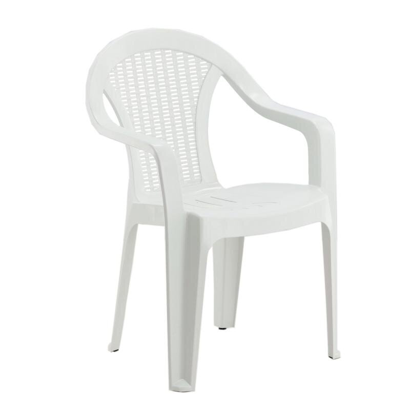 Sodo kėdė 56x42x78 cm, balta kaina ir informacija | Lauko kėdės, foteliai, pufai | pigu.lt