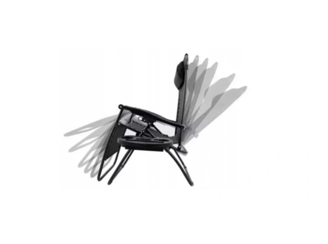 Lauko kėdė, juoda цена и информация | Lauko kėdės, foteliai, pufai | pigu.lt