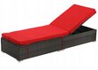Pintas sodo gultas su pagalve 198x65x30.5cm, raudonas/rudas kaina ir informacija | Gultai | pigu.lt