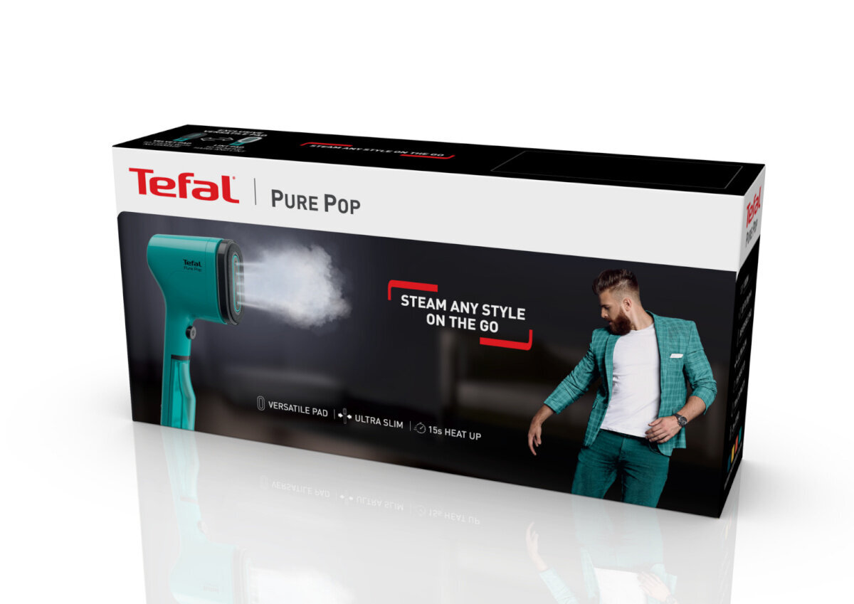 Tefal Pure Pop, žalias kaina ir informacija | Garų lygintuvai | pigu.lt