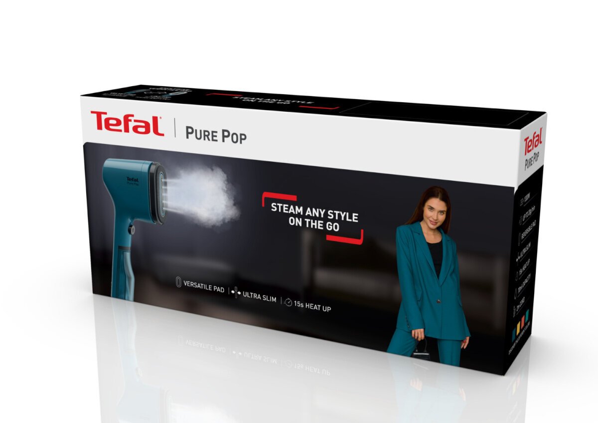 Tefal Pure Pop, mėlynas kaina ir informacija | Garų lygintuvai | pigu.lt