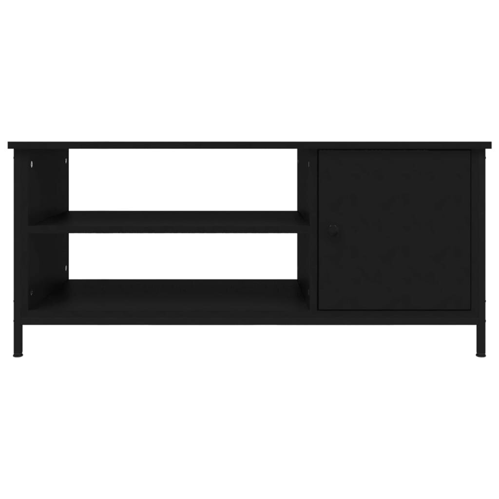 vidaXL Televizoriaus spintelė, juoda, 100x40x45cm, apdirbta mediena цена и информация | TV staliukai | pigu.lt
