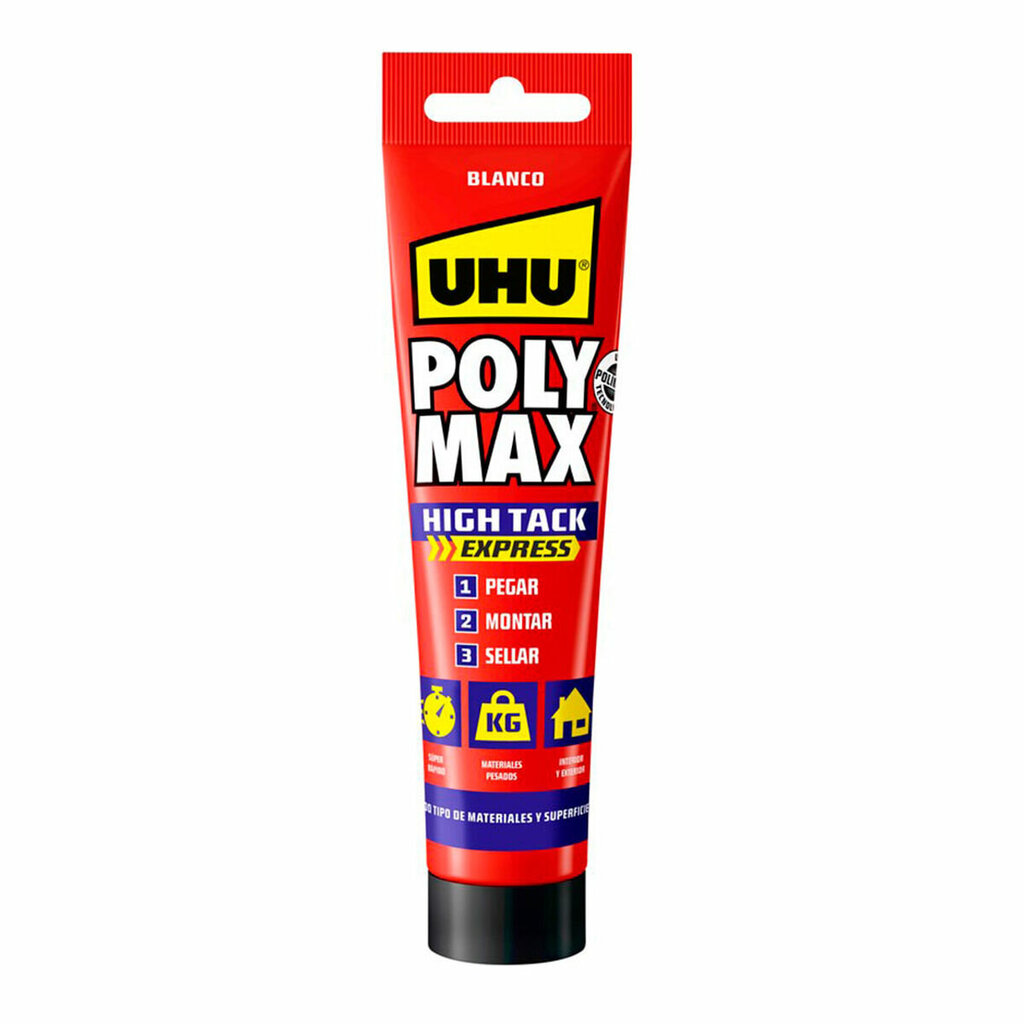 Klijai - sandariklis UHU Poly Max High Tack Epress 6312920, 165 g kaina ir informacija | Sandarinimo medžiagos | pigu.lt