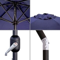 Пляжный зонт Monty Алюминий Тёмно Синий 300 cm цена и информация | Зонты, маркизы, стойки | pigu.lt