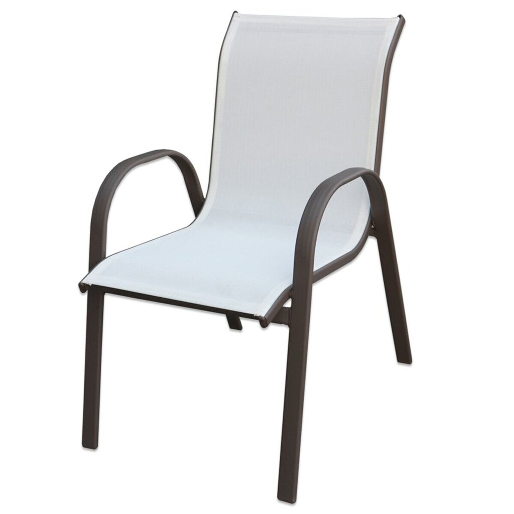Sodo krėslas BigBuy Clasic, baltas/pilkas kaina ir informacija | Lauko kėdės, foteliai, pufai | pigu.lt
