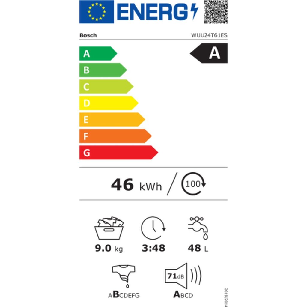 Bosch WUU24T61ES kaina ir informacija | Skalbimo mašinos | pigu.lt