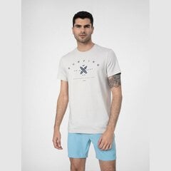 Marškinėliai vyrams 4F M 4FSS23TTSHM366 26S, smėlio spalvos цена и информация | Мужские футболки | pigu.lt
