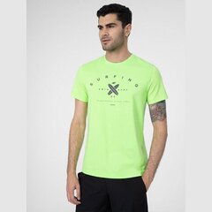 Marškinėliai vyrams 4F M 4FSS23TTSHM366 45N, žali kaina ir informacija | Vyriški marškinėliai | pigu.lt