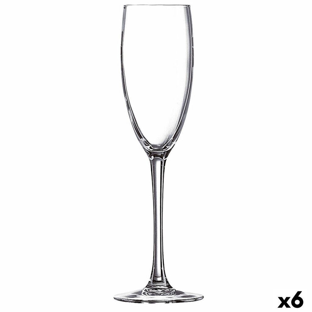 Bigbuy šampano taurių rinkinys, 6 vnt. цена и информация | Taurės, puodeliai, ąsočiai | pigu.lt