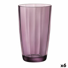 Стакан Bormioli Rocco Pulsar Фиолетовый Cтекло (470 ml) (6 штук) цена и информация | Стаканы, фужеры, кувшины | pigu.lt