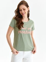 Marškinėliai moterims Top Secret SPO5894JZ, žali kaina ir informacija | Marškinėliai moterims | pigu.lt