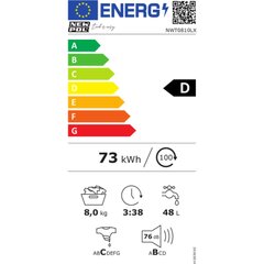 Стиральная машина New Pol NWT0810LX 1000 rpm Серебристый 8 kg цена и информация | Стиральные машины | pigu.lt