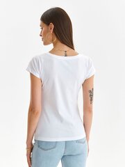 Marškinėliai moterims Top Secret SPO5856BI, balti kaina ir informacija | Marškinėliai moterims | pigu.lt