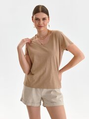 Женская футболка Top Secret SPO5912BE42, бежевая цена и информация | Женские футболки | pigu.lt
