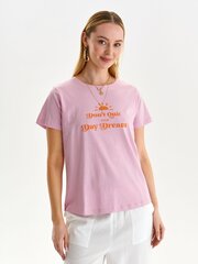 Marškinėliai moterims Top Secret SPO5953JR, rožiniai kaina ir informacija | Marškinėliai moterims | pigu.lt