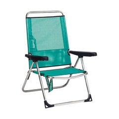 Пляжный стул Алюминий Зеленый Складной Многопозиционная 62 x 82 x 65 cm (62 x 82 x 65 cm) цена и информация | Туристическая мебель | pigu.lt