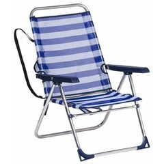 Складной стул Alco, белый/тёмно-синий цена и информация | Туристическая мебель | pigu.lt