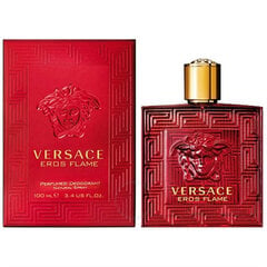 Дезодорант Versace Eros Flame для мужчин, 100 мл цена и информация | Мужская парфюмированная косметика | pigu.lt