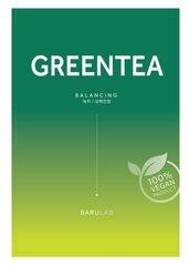 Маска для лица с экстрактом зеленого чая Barulab The Clean Vegan, 23г цена и информация | Маски для лица, патчи для глаз | pigu.lt