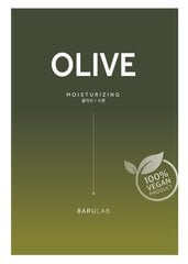 Lakštinė kaukė su alyvuogių ekstraktu Barulab The Clean Vegan Olive, 23g kaina ir informacija | Veido kaukės, paakių kaukės | pigu.lt
