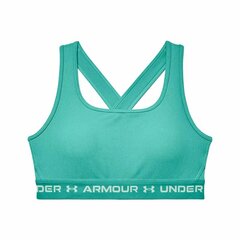 Спортивный бюстгальтер Under Armour  Crossback Mid Аквамарин цена и информация | Спортивная одежда для женщин | pigu.lt