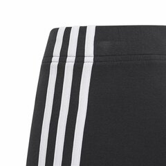 спортивные колготки Adidas Essentials 3 Stripes Чёрный цена и информация | Шорты для девочек | pigu.lt