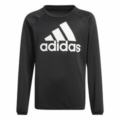 Толстовка без капюшона детская Adidas Designed To Move Big Logo Чёрный цена и информация | Свитеры, жилетки, пиджаки для мальчиков | pigu.lt