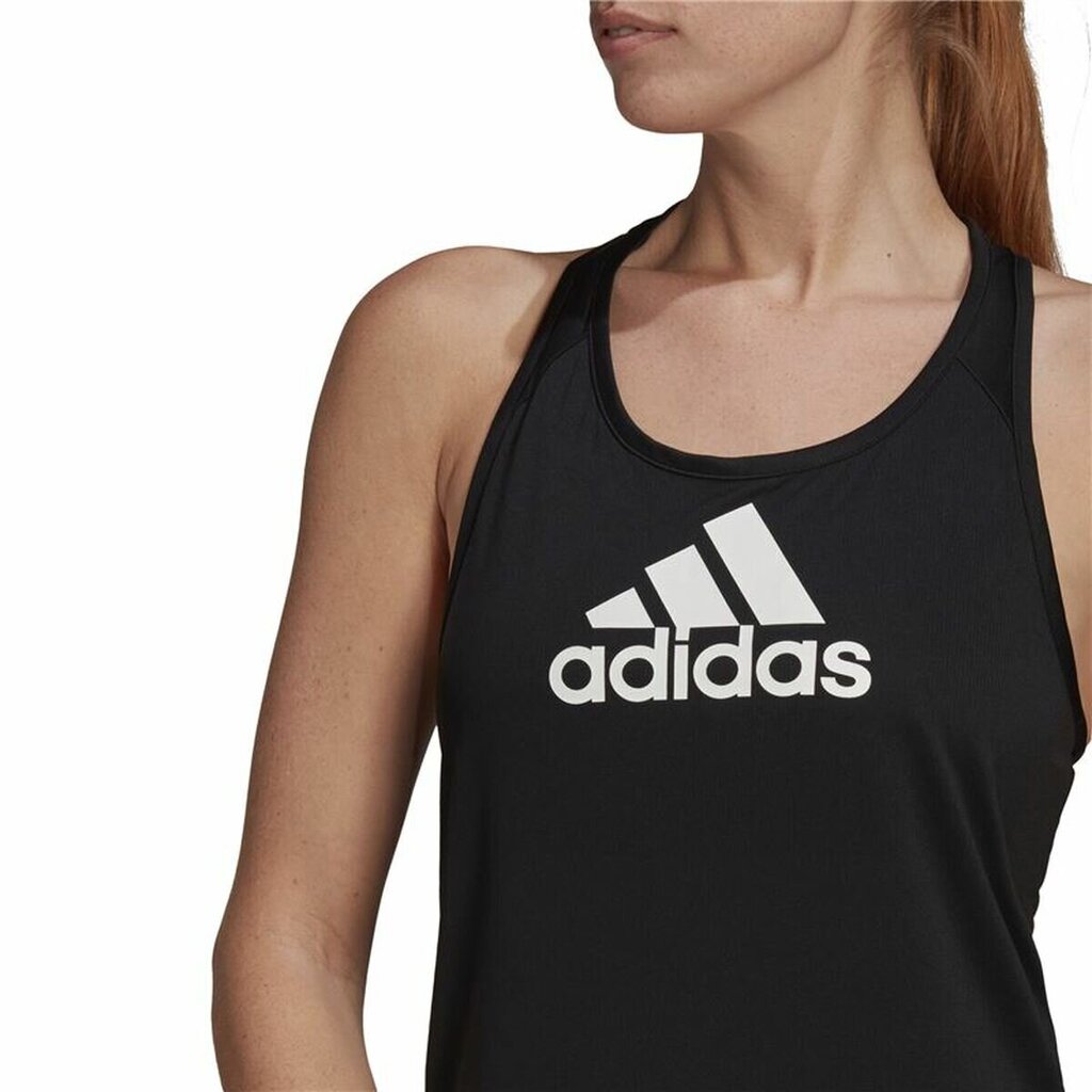 Marškinėliai moterims Adidas Aeroready D2M, juodi kaina ir informacija | Sportinė apranga moterims | pigu.lt