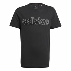 Детский Футболка с коротким рукавом Adidas Essentials Чёрный цена и информация | Рубашки для мальчиков | pigu.lt