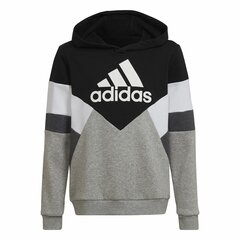 Толстовка с капюшоном детская Adidas Colorblock Fleece Чёрный Серый цена и информация | Свитеры, жилетки, пиджаки для мальчиков | pigu.lt