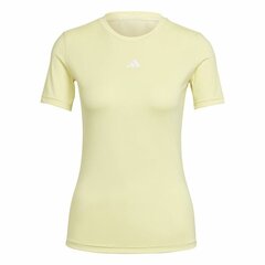 Marškinėliai moterims Adidas Techfit Training, geltoni kaina ir informacija | Sportinė apranga moterims | pigu.lt
