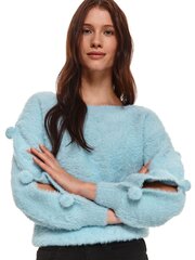 Megztinis moterims Top Secret, mėlynas kaina ir informacija | Megztiniai moterims | pigu.lt