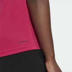 Футболка с коротким рукавом Adidas Loungewear Essentials Slim Logo, розовая цена и информация | Женские футболки | pigu.lt