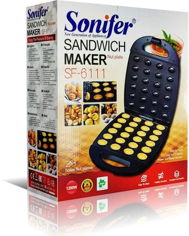 Sonifer SF-6111 kaina ir informacija | Vaflinės, el. blynų keptuvės | pigu.lt