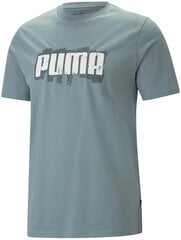 Graco Puma Graphics Wording Tee 674475 84/M, зеленая цена и информация | Мужские футболки | pigu.lt