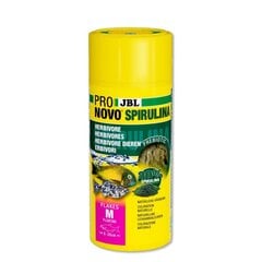 Pašaras žuvims JBL ProNovo Spirulina Flakes M, 250 ml цена и информация | Корм для рыб | pigu.lt