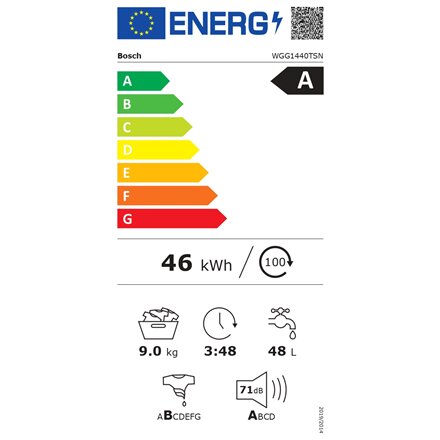 Bosch WGG1440TSN цена и информация | Skalbimo mašinos | pigu.lt