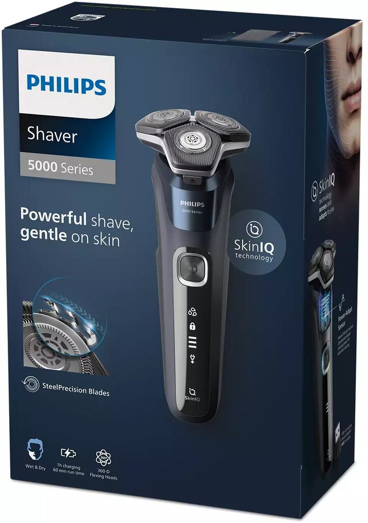Philips Shaver Series 5000 S5885/10 kaina ir informacija | Barzdaskutės | pigu.lt